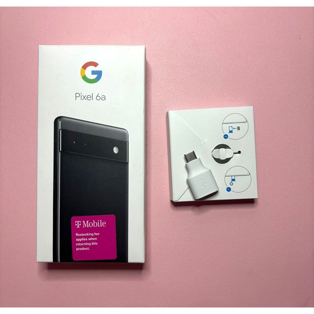Google Pixel 6a Box With USB Adaptor and Sim Tool Google Tensor - Picture 3 of 9